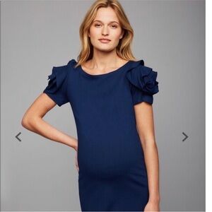 pietro brunelli milano blue maternity dress